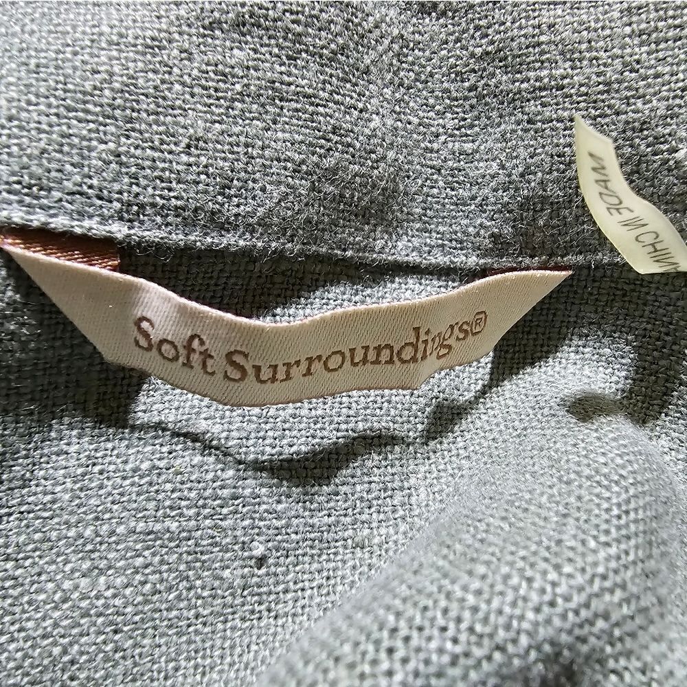 SOFT SURROUNDINGS Open Front Jacket Tunic - Size Medium‎ - Picture 6 of 8